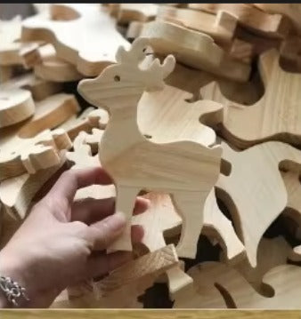 Hand-Painted Reindeer